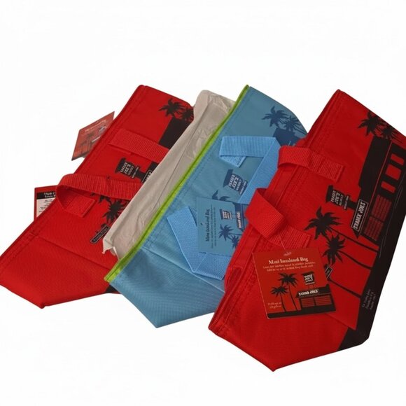 Included in this listing are three insulated trader joe's tote bags - Picture 1 of 2